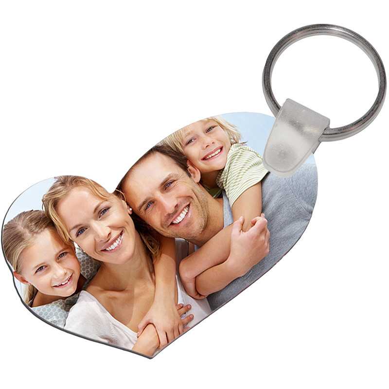 Wanapix Portachiavi Cuore Personalizzato Con Foto E Nome - Set 2 Pezzi Per Coppie - Regalo San Valentino