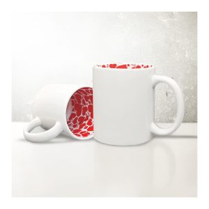 Tazza Bianca LOVE con interno Cuoricini